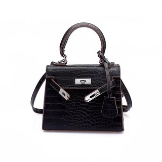 Túi Kelly vân rắn size 20cm