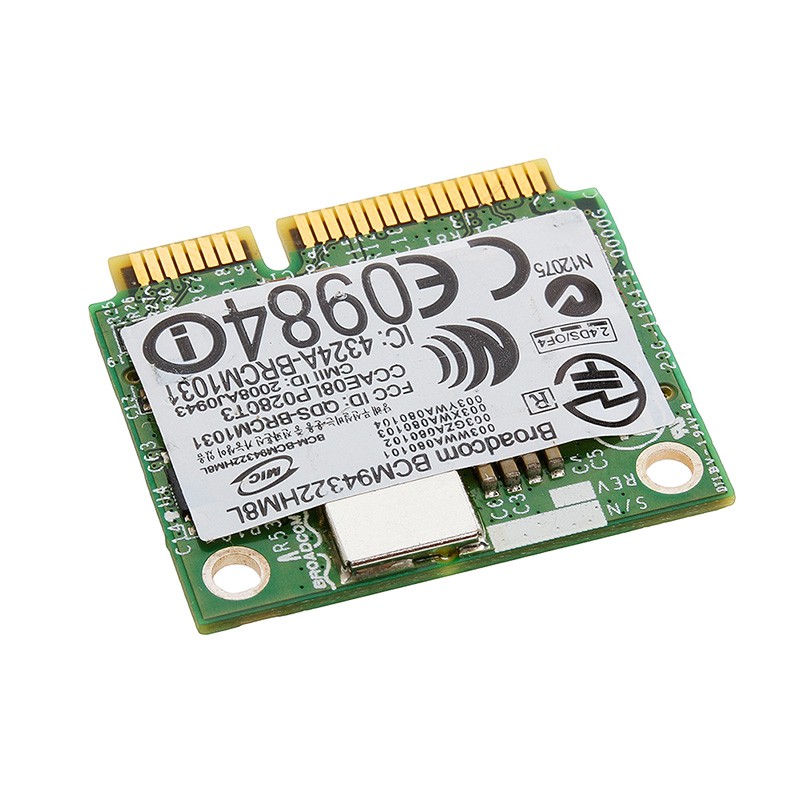 Card Wifi Không Dây Mini Pci-E Bcm94322Hm8L Dw1510 300m Cho Dell E4200 E5500