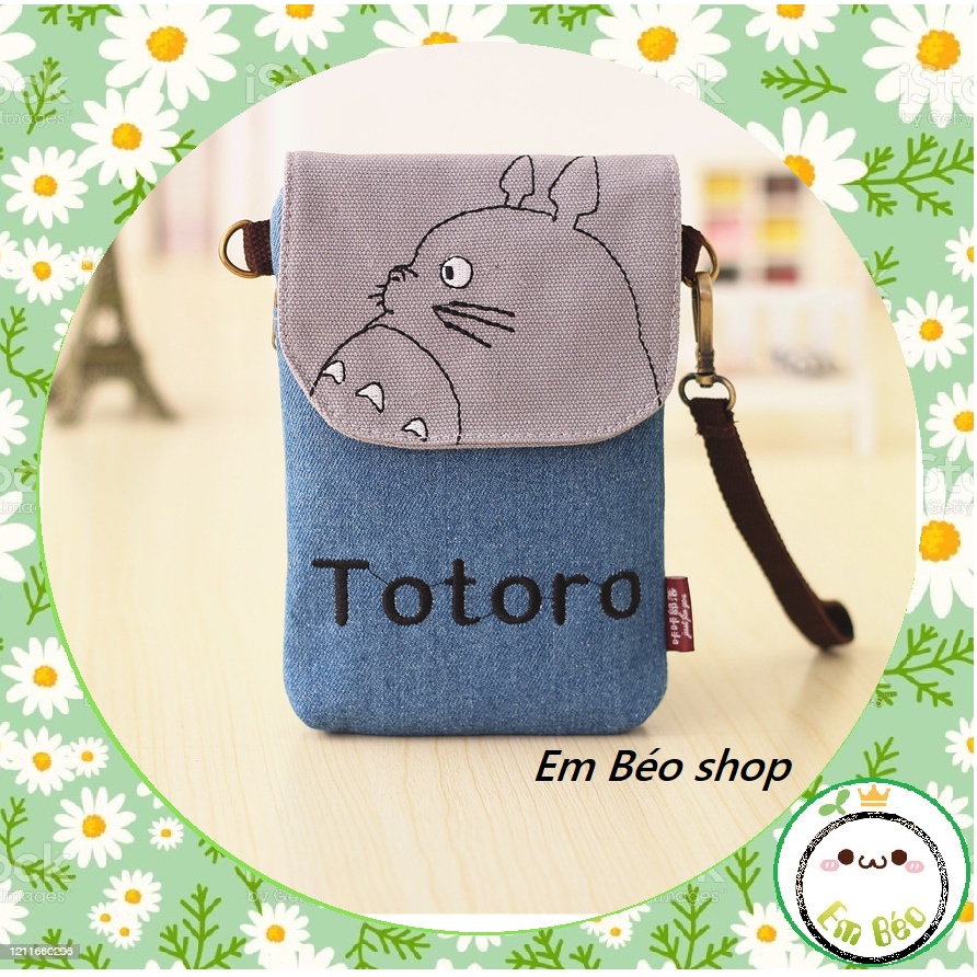 Túi đeo chéo đựng điện thoại handmade chất Jean.