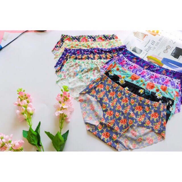 Combo 5 quần lót nữ su hoa nhí màu