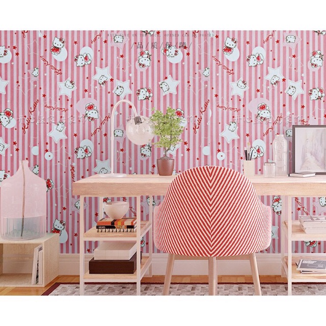 [Mã LIFEHLDEC giảm 10% đơn 99k] DECAL Giấy dán tường khổ rộng 45cm - GIÁ 1 MÉT DÀI MẪU KITTY ELL034 | BigBuy360 - bigbuy360.vn