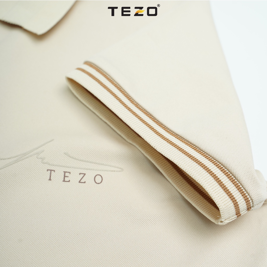 Áo polo nữ bo thiết kế in ngực TEZO trẻ trung năng động 2202APDT16
