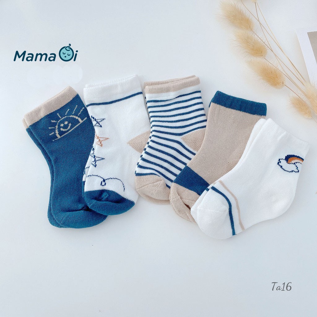 TA16 Set 4 đôi tất cầu vồng cho bé của Mama Ơi-Thời trang cho bé