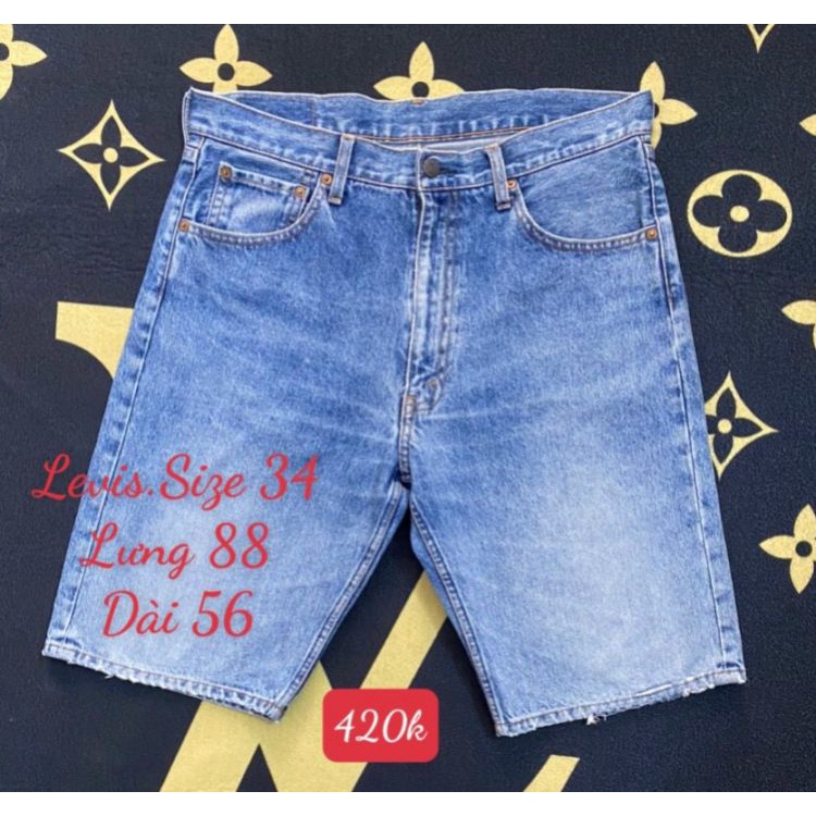 Quần Short Jean nam,LEVIS Size 34