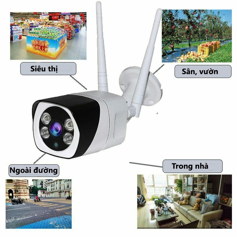 Camera IP Wifi giám sát ngoài trời NetCAM NTL2.0, đàm thoại 2 chiều, phát hiện chuyển động, chống nước chuẩn IP66