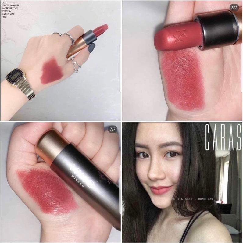Son lì Kiko Milano màu 316- màu Hồng Đất bill Pháp
