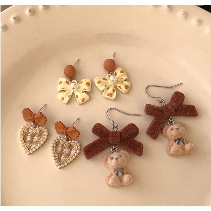 Đôi bông tai nhiều kiểu dáng tùy chọn dễ thương dành cho nữ