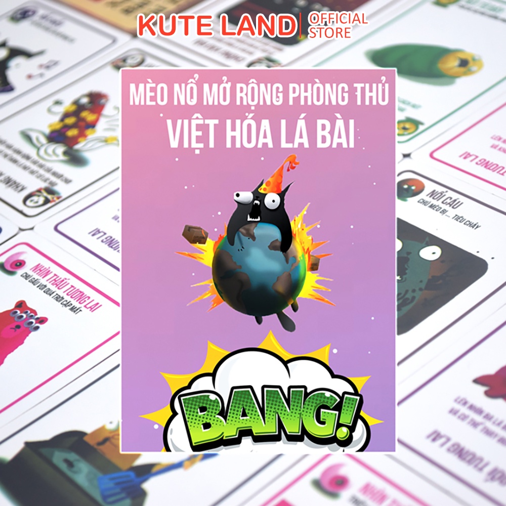 Set Mèo Nổ Exploding Kittens Và 5 Bản Mở Rộng Việt Hóa MEORE-5MMR