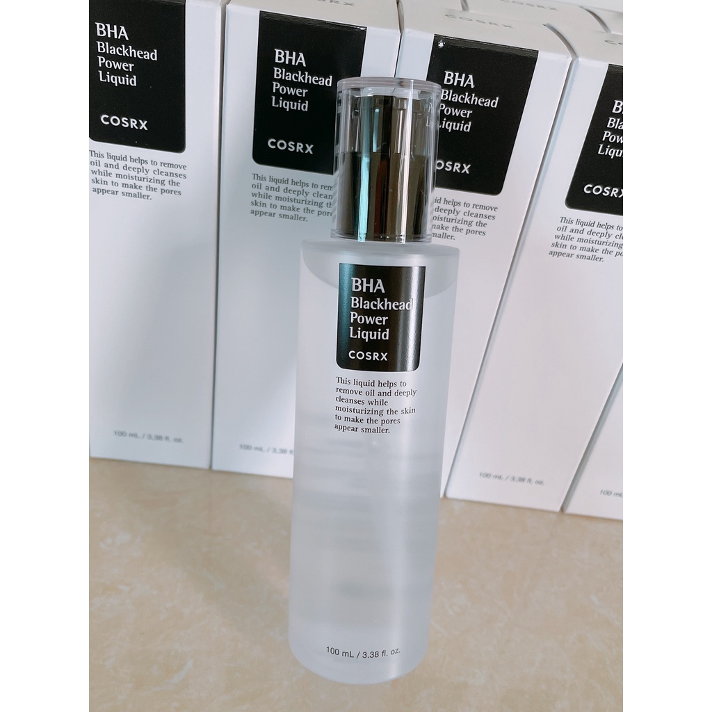 Dung dịch tẩy da chết hóa học giảm mụn đầu đen, se khít lỗ chân lông Cosrx BHA Blackhead Power Liquid 100ml