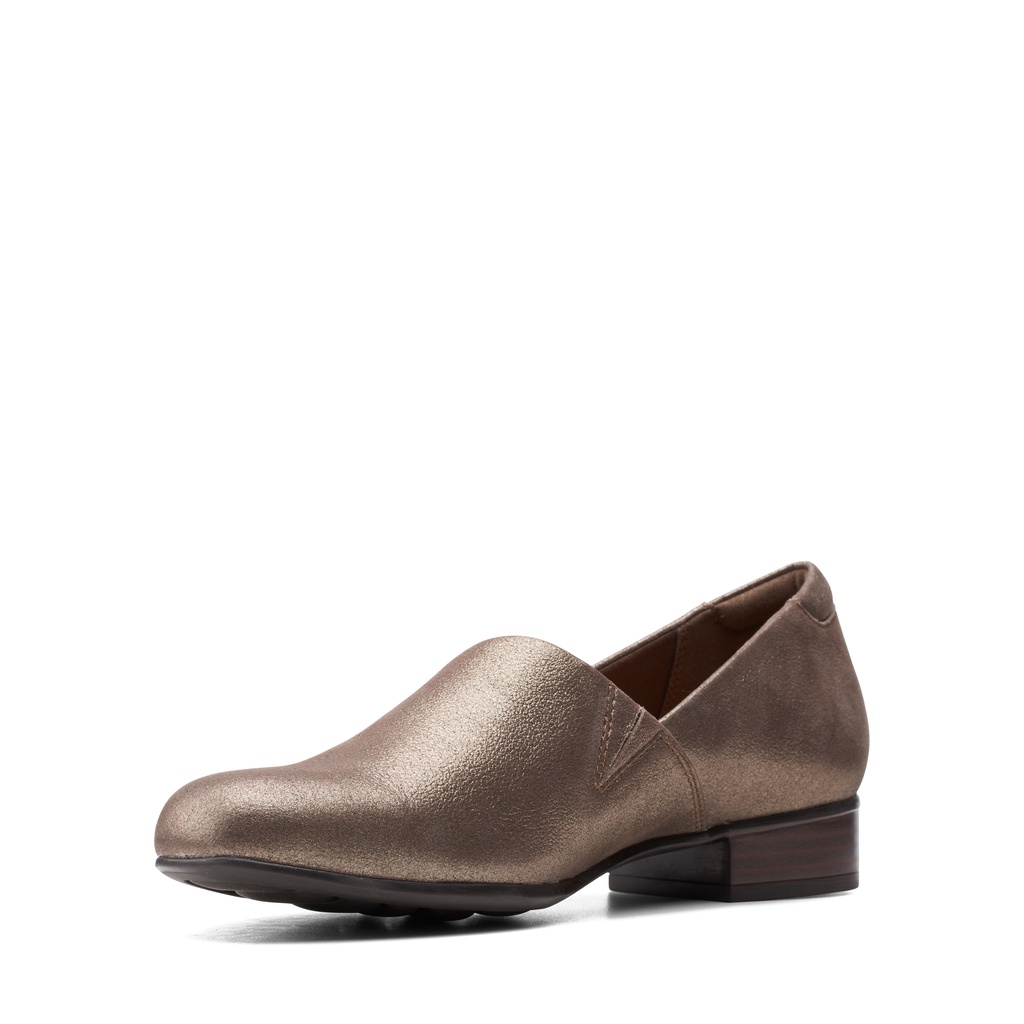 Giày lười da Nữ CLARKS Juliet Palm màu Metallic