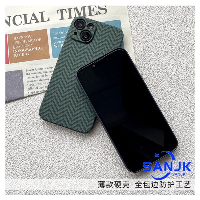 Mới! Ốp Điện Thoại Cứng Mỏng Họa Tiết Sợi Carbon Cho iPhone 11~13 Promax iPhone 12 Pro Max iPhone 11 Pro Max