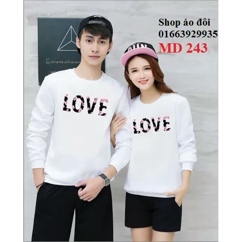 ÁO ĐÔI THU ĐÔNG LOVE ĐẸP uy tín hàng đẹp
