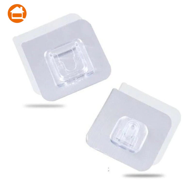 10pcs Móc Lưu Trữ Treo Tường Hai Mặt đa Năng / Keo Dính Chống Thấm Nước Phòng Tắm Và Nhà Bếp đa Chức Năng Không Có Lỗ đóng đinh