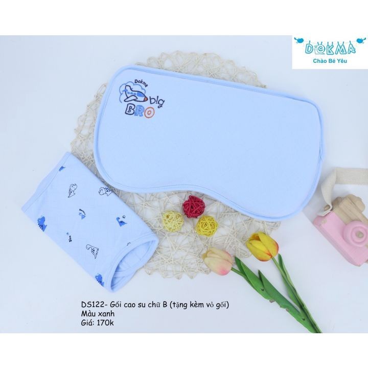 Gối cao su non chữ B chống bẹp đầu cho trẻ sơ sinh Dokma Voi.kids DS122