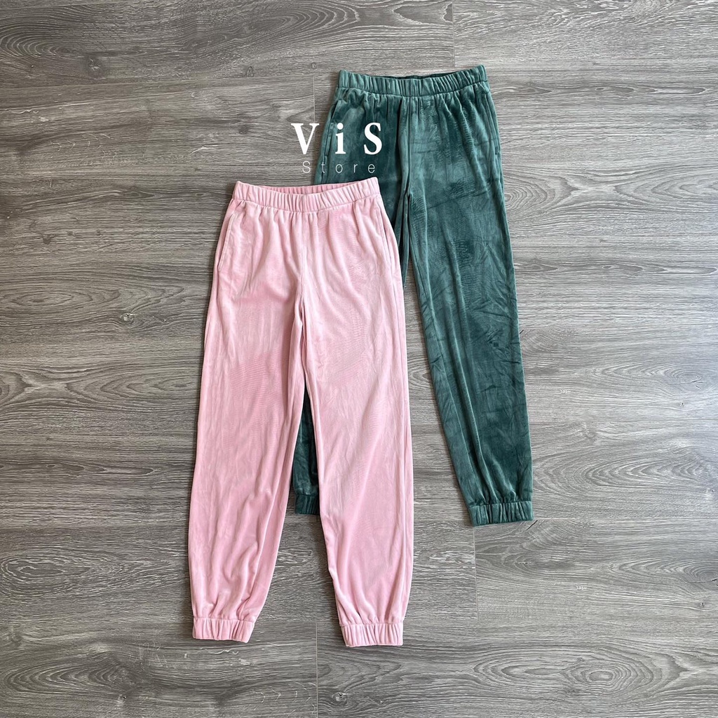 Jogger mùa đông nữ chất nhung
