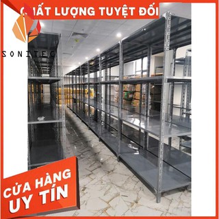 [XẢ KHO] Kệ sắt V lỗ đa năng 4 tầng KT : Dài 1 mét, Rộng 0,4 mét, cao 1.5 mét