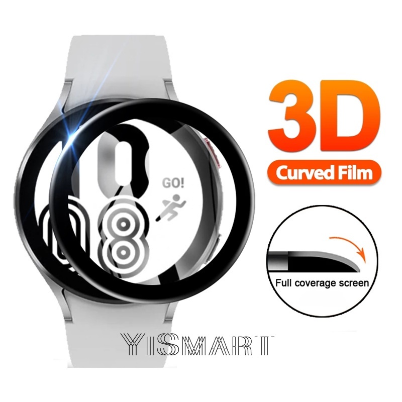 Miếng Dán Bảo Vệ Màn Hình Cong 3d Hd Cho Samsung Galaxy Watch 4 40mm 44mm