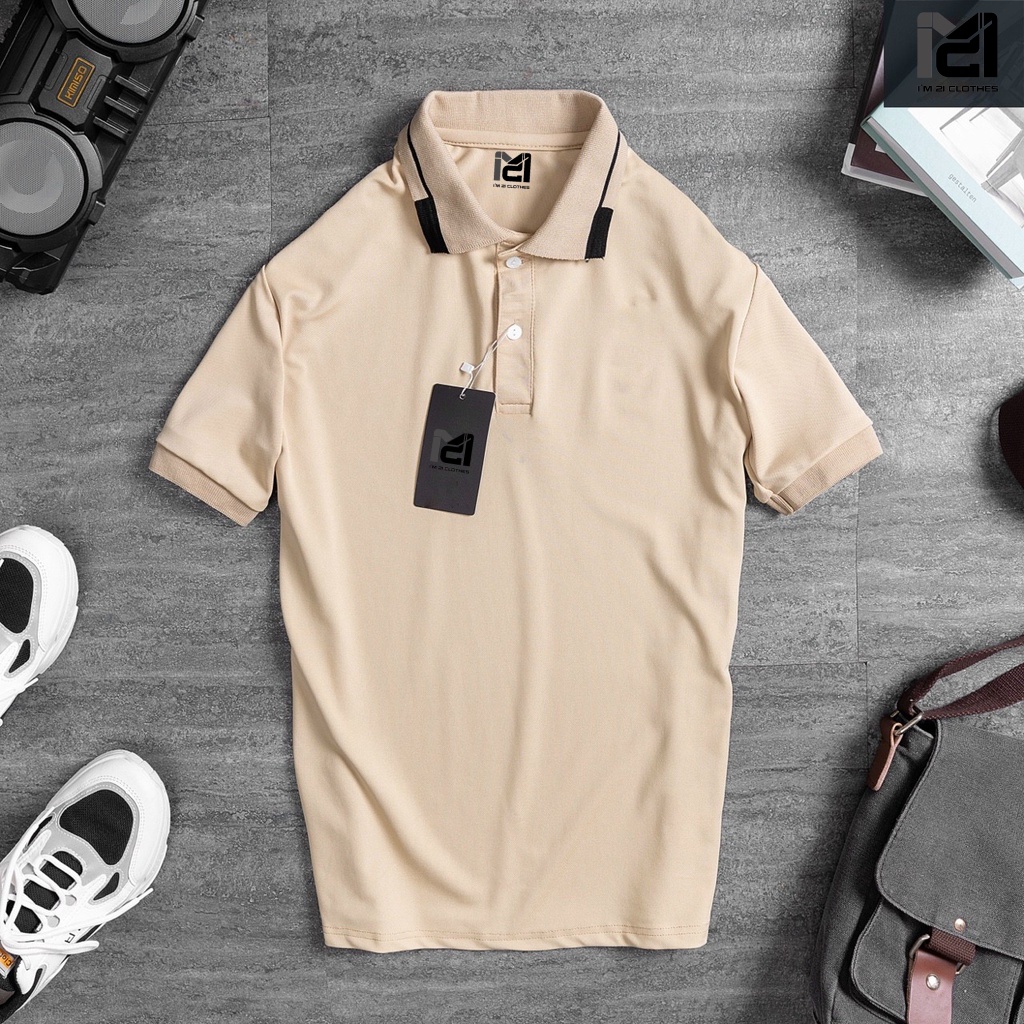 Áo polo nam, chất liệu vải cá sấu mềm mịn thoáng mát cao cấp chuẩn form I'm 21 Clothes