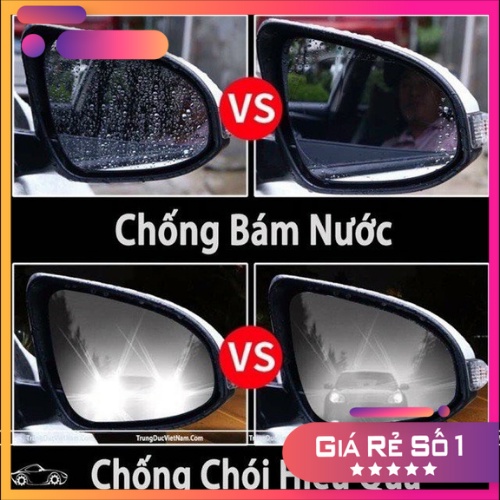 Miếng Dán Chống Nước Trên Gương 🔎 , Kính 👓 Ô Tô GIẢM_GIÁ_50% Dễ Dàng Sử Dụng Tiện Lợi 🚗🚗🚗