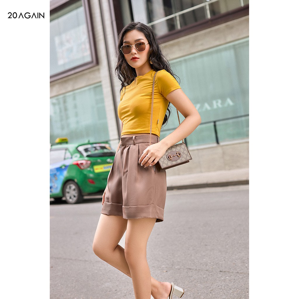 Áo thun cotton co giãn 20AGAIN ATA1442 năng động cá tính tự tin xuống phố | BigBuy360 - bigbuy360.vn