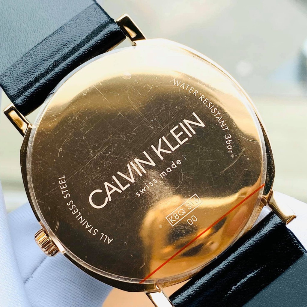 Đồng Hồ Nam Chính Hãng CALVIN KLEIN Posh Quartz Leather Bands Men's Watch Tặng Kèm Dây Da Cao Cấp