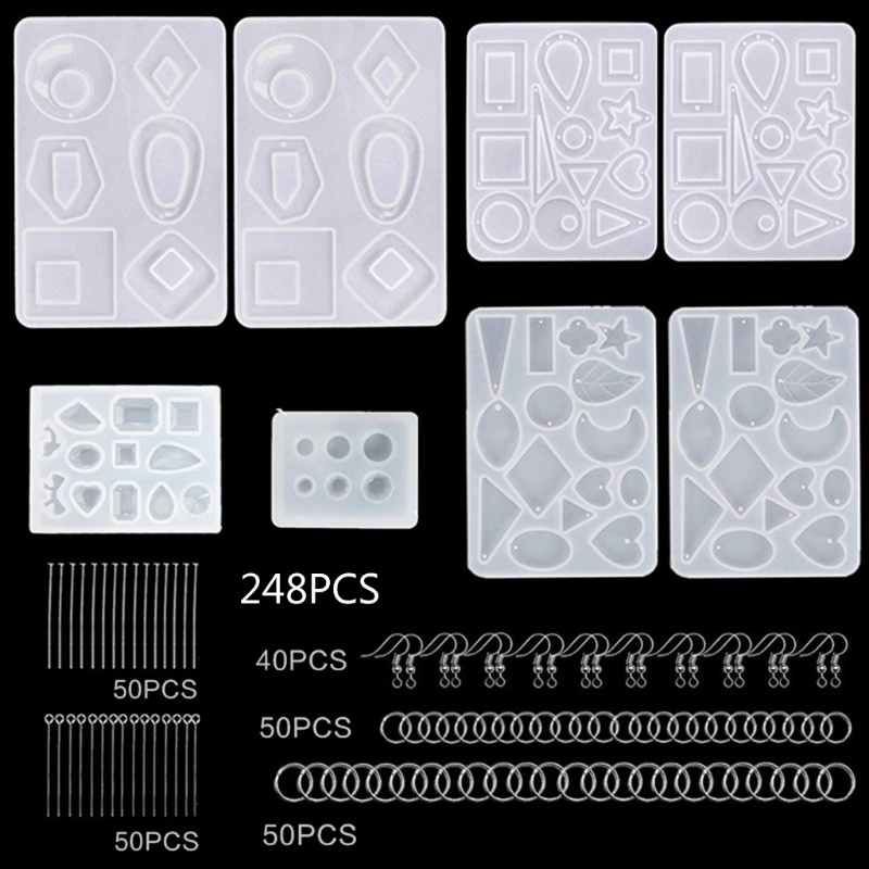 Khuôn Silicone Làm Mặt Dây Chuyền Thủ Công DIY Dễ Tháo Gỡ Không Cặp Tiện Lợi Cr