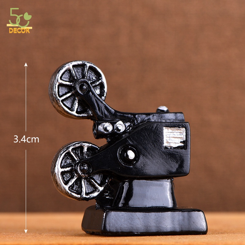 Mô hình đồ dùng trong nhà mini, đồ decor trang trí phong cách retro cổ điển