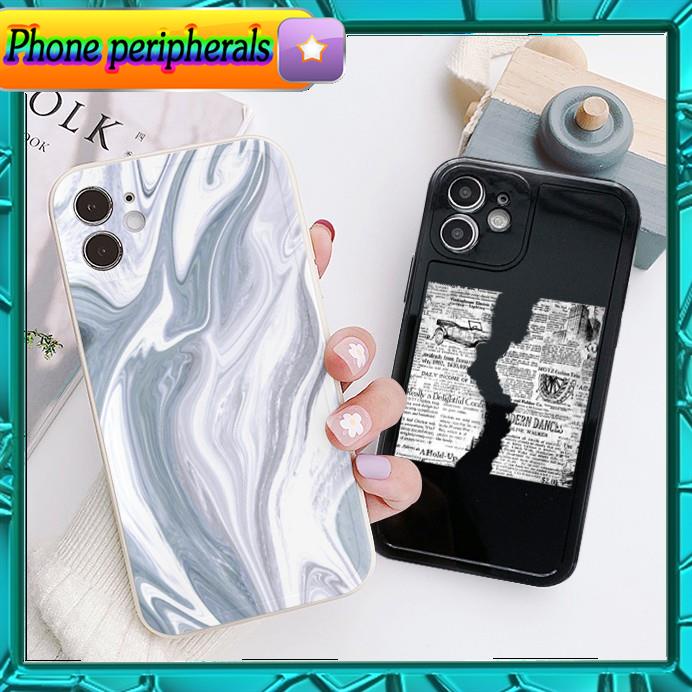 Ốp lưng iphone viền nổi bóng vân đá + báo 6/6plus/6s/6splus/7/7plus/8/8plus/x/xr/xs/11/12/pro/max/promax -Awifi Y3-4
