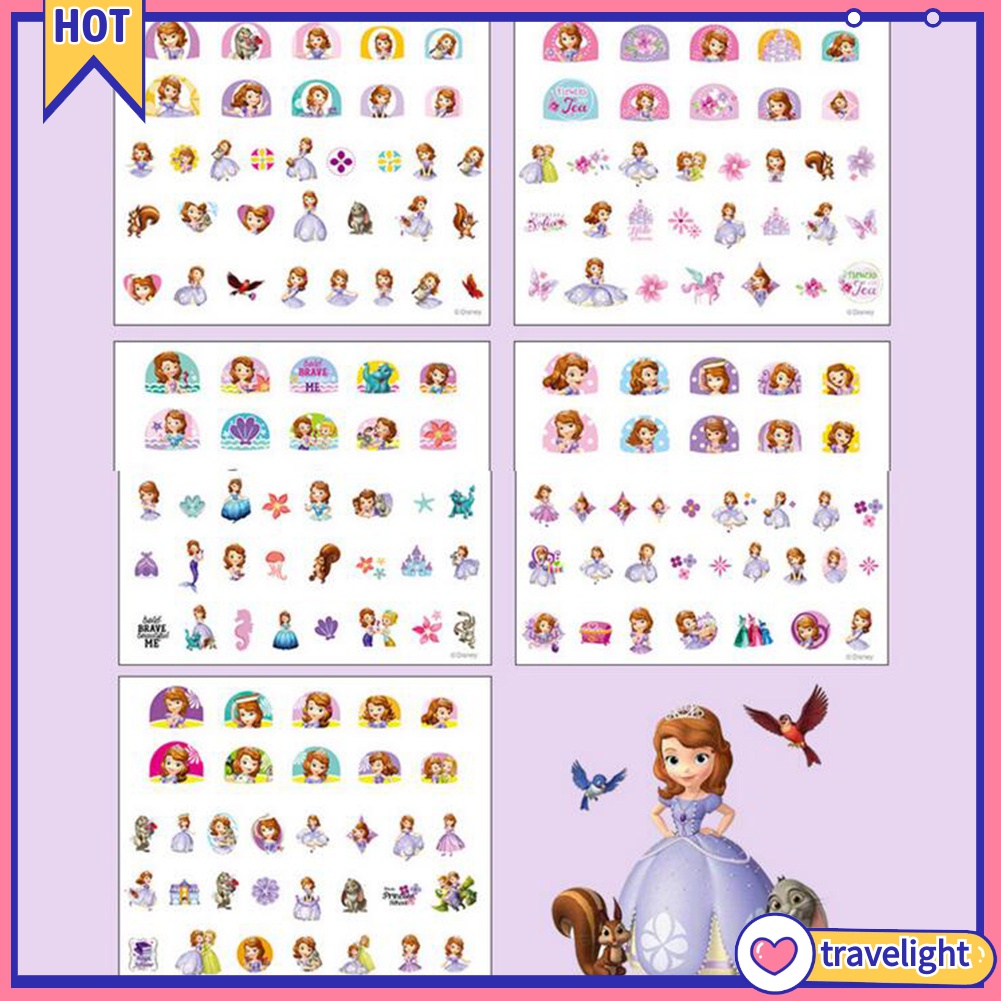 [Hàng mới về] Nhãn dán trang trí móng tay hình Elsa vui nhộn