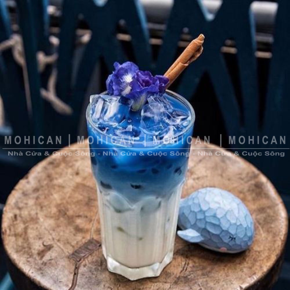 Ly thủy tinh cà phê sọc khía 380ml, cốc thủy tinh Lucky Centra Hi Ball uống soda, cao cấp Thái Lan dầy, đẹp LUKG-10005