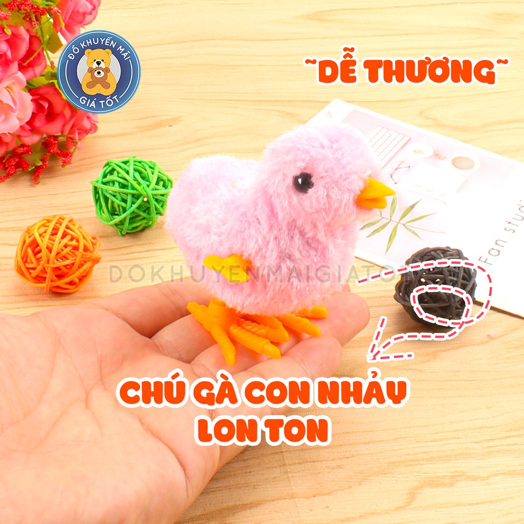 🥰 GIÁ SỐC 🥰 Đồ chơi gà con vặn dây cót cho bé 4 màu đáng yêu không sử dụng pin