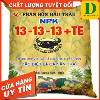 [MỚI] 5KG PHÂN NPK ĐẦU TRÂU 13-13-13+TE dolamvuon.vn