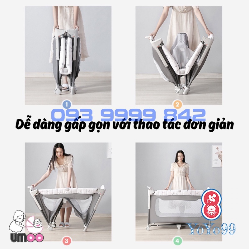 Giao hỏa tốc HCM -  Nôi củi đa năng cho bé - UM-08108
