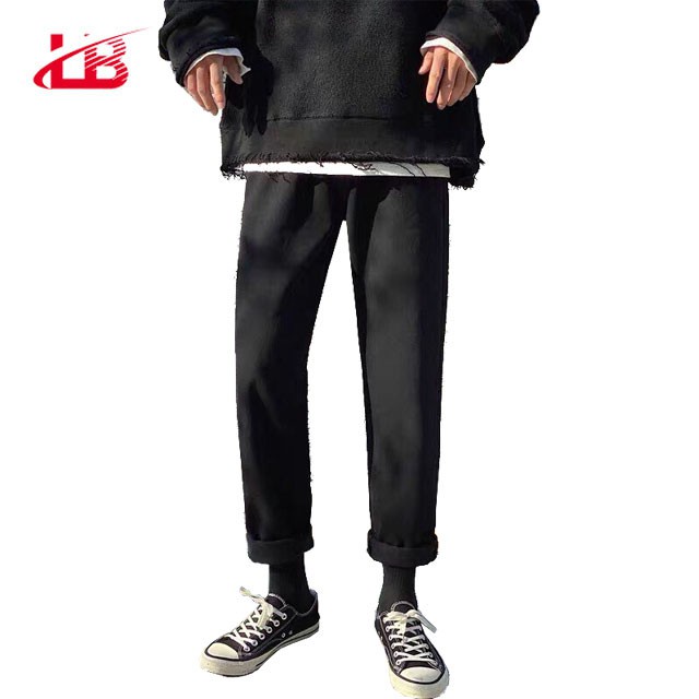 Quần Baggy Nam Lb, Vải Jean Denim Cotton, Ống Rộng Dáng Suông, Bgsh3 *