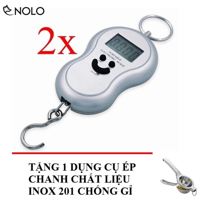 Combo 2 Cân Cầm Tay Mặt Cười 40kg Tặng 1 Dụng Cụ Ép Chánh Inox 201 Chống Gỉ