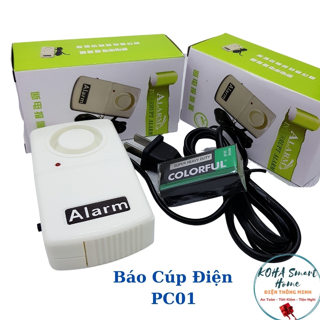 [5 Bộ] BÁO ĐỘNG CÚP ĐIỆN ,MẤT ĐIỆN, CHẬP ĐIỆN KW-PC01