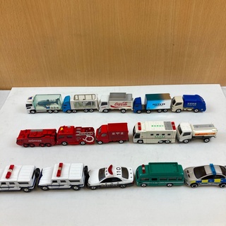 Bộ mô hình tomica xe tải hino - coca - sambar - xe thư báo set - police patrol car - mega cruiser - bus police china vn