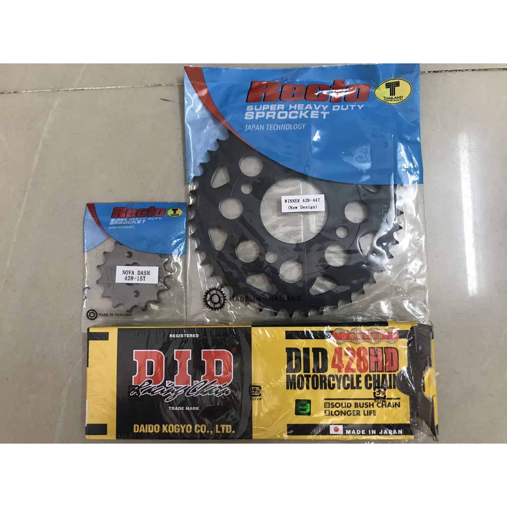 Bộ NSD Winner (nhông dĩa44T Recto-sên DID428HD 10ly)