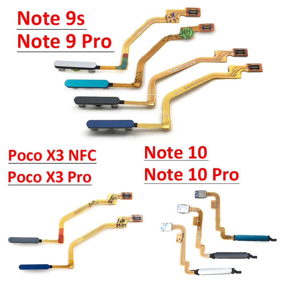 Thiết Bị Quét Vân Tay Cảm Biến Vân Tay Cho Xiaomi Redmi Note 9 10 Pro 9s Poco X3 Pro M3