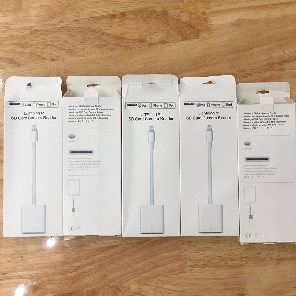 đầu đọc thẻ SD cho Iphone, Ipad, Ipod ios 9.1 trở lên