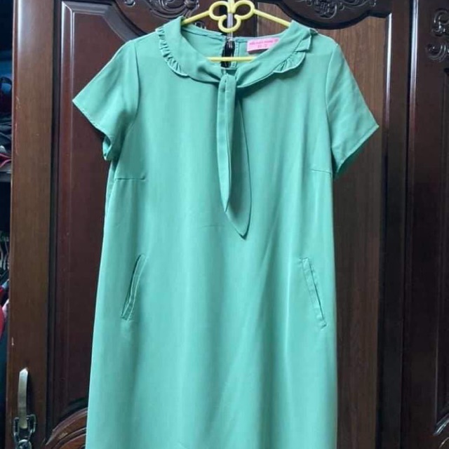 Đầm suông xanh ngọc