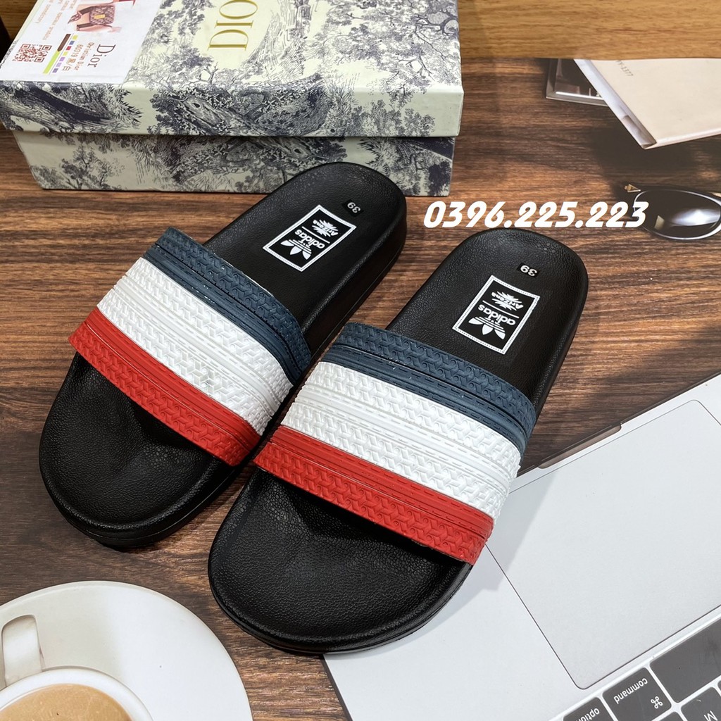 Dép Quai Ngang  ❤️FREESHIP❤️ Dép đôi 3 màu cho nam và nữ đế cao su êm chân thời trang