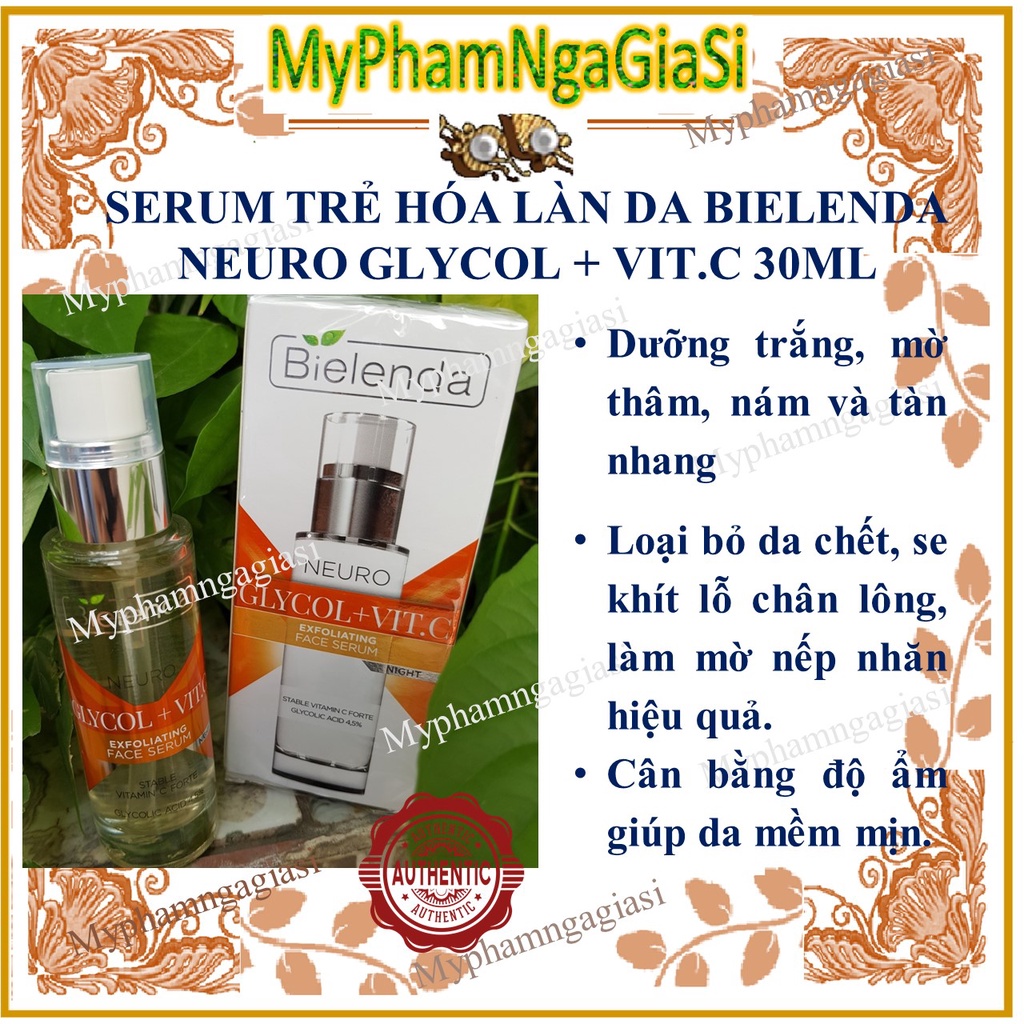 SERUM BIELENDA DƯỠNG TRẮNG TRẺ HÓA LÀN DA  NEURO GLYCOL + VIT.C