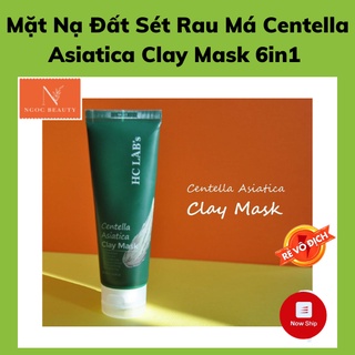Mặt nạ đất sét, mờ thâm, sạch mụn, rau má Centella Asiatica clay mask 6in1 Hc Lab's