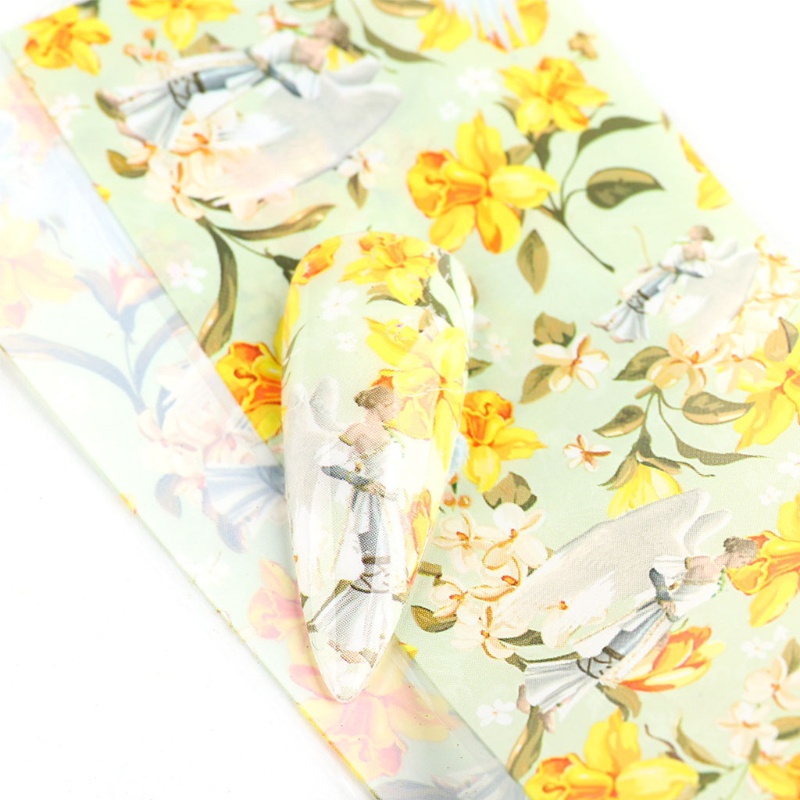 Hộp Giấy Foil Họa Tiết Thiên Thần Trang Trí Móng Tay Nghệ Thuật Cho Nữ