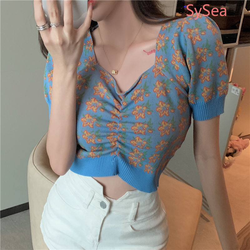 Áo Dệt Kim Ngắn Tay Thời Trang Mùa Hè Cho Nữ