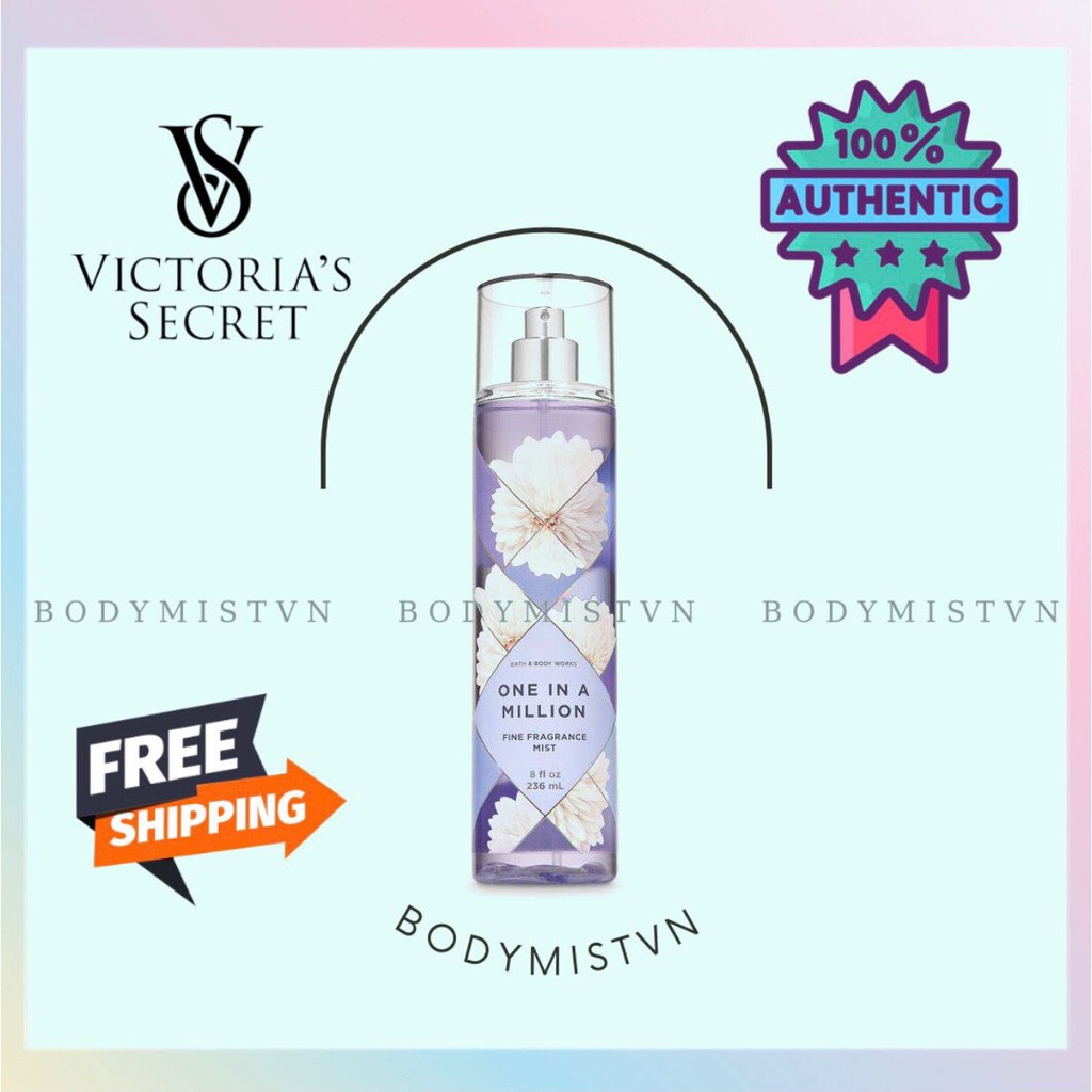 🤎 𝐁𝐨𝐝𝐲𝐦𝐢𝐬𝐭𝐯𝐧 - BBW® Xịt thơm Có Nhũ Bath and Body Works -  One In a Million Diamond (10ml/30ml/50ml/100ml) 🍋🥥🍒🍑 🤎