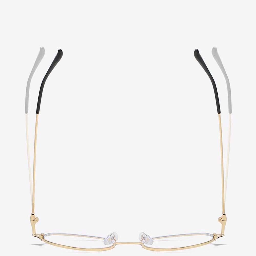 Mắt Kính Gọng Tròn Bằng Kim Loại Chống Ánh Sáng Xanh Không Vành Thời Trang Cho Nữ