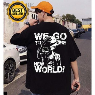 Áo phông Luffy tay lỡ màu đen đẹp giá rẻ | Áo in hình One Piece cực HOT