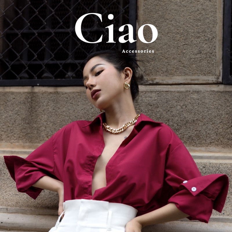 [HOẢ TỐC 1H] Khuyên tai/ Bông tai mạ bạc S925 thiết kế xoắn hiện đại phong cách trendy Marie Ciao